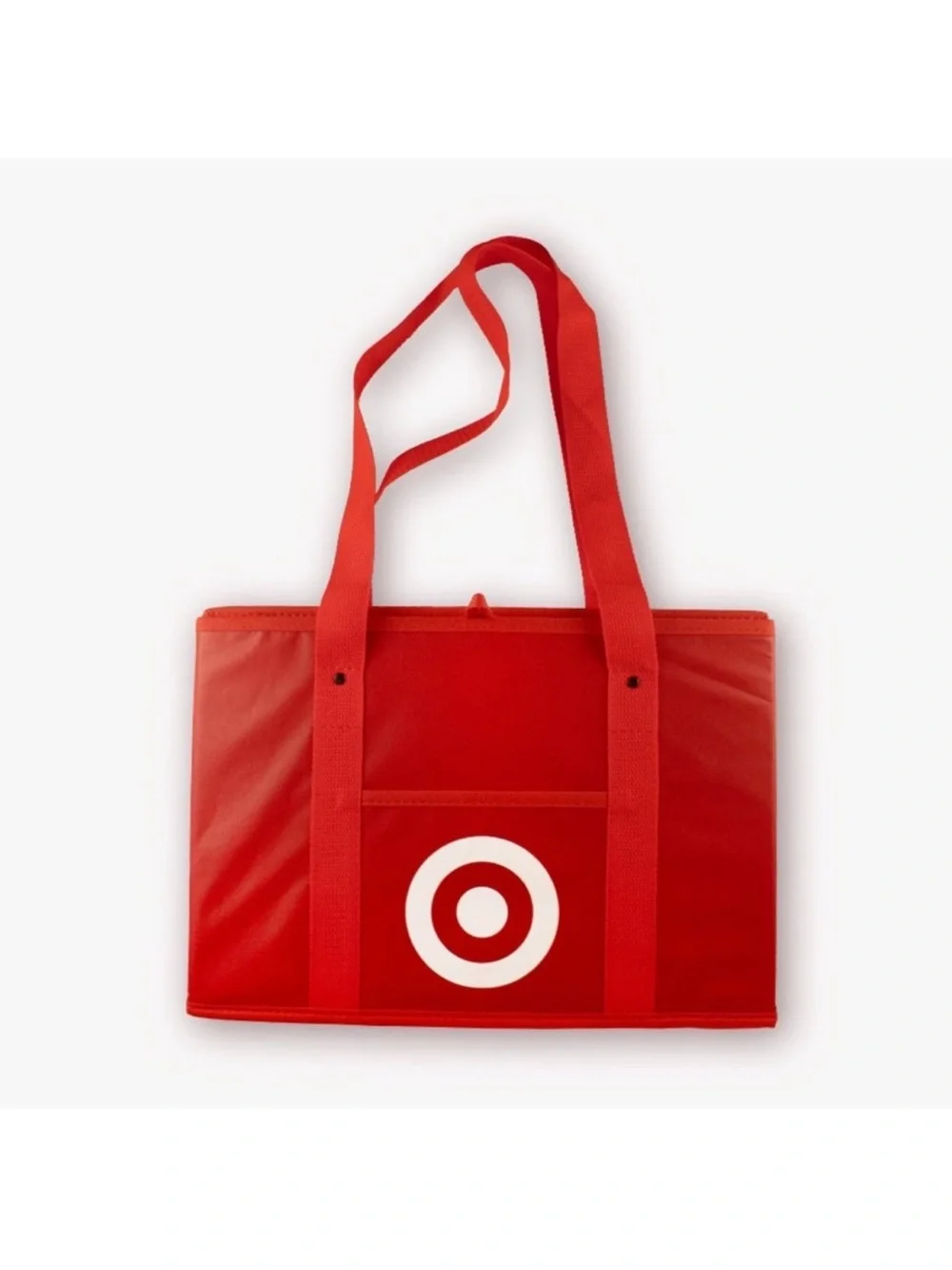 Target Red Logo Collapsible Storage Tote with Handles, Handle Reusable, New!